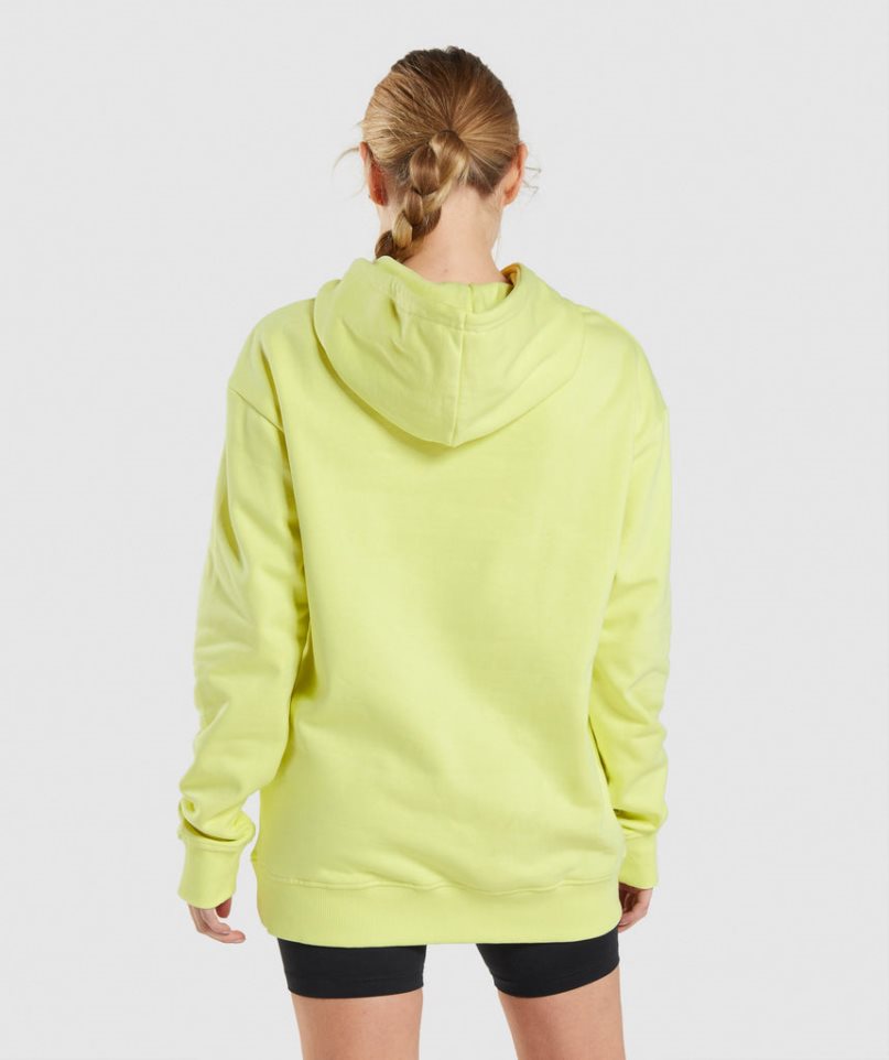 Gymshark Torna Oversized Női Kapucnis Pulóver Sárga | HU-V-731
