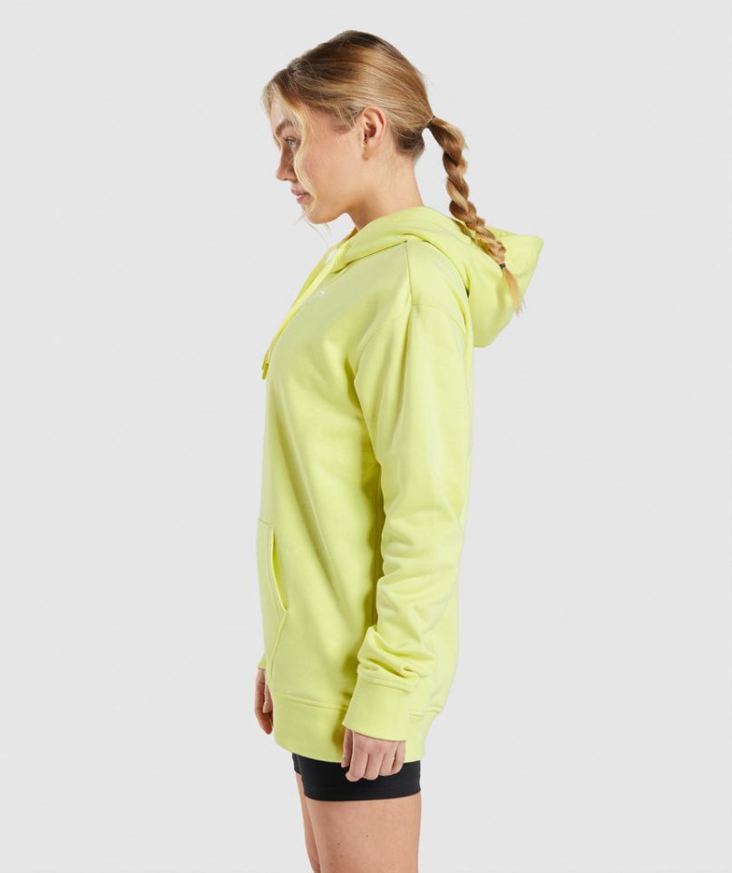 Gymshark Torna Oversized Női Kapucnis Pulóver Sárga | HU-V-731