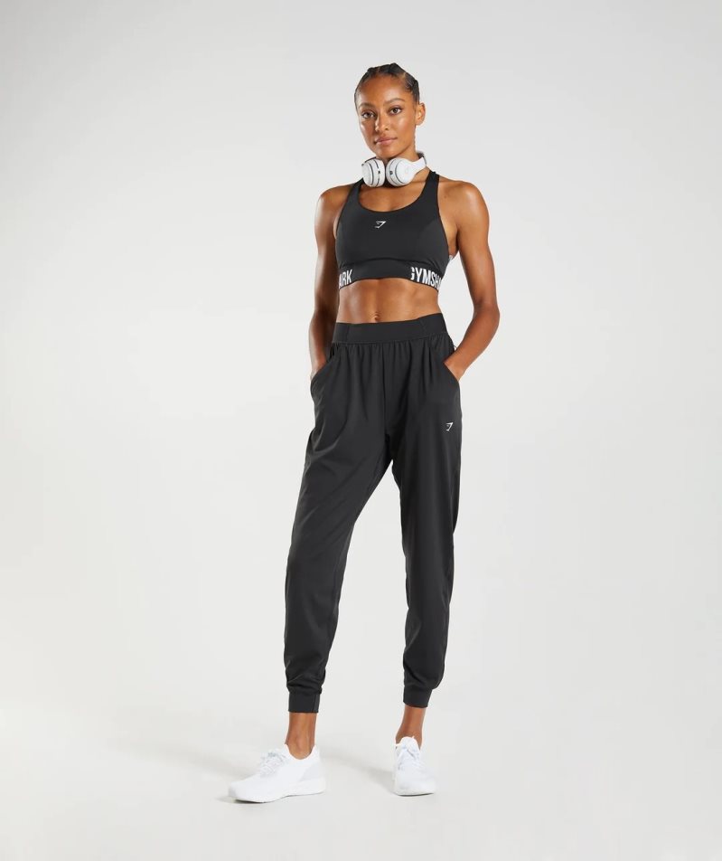 Gymshark Torna Performance Női Jogger Nadrág Fekete | HU-Z-039