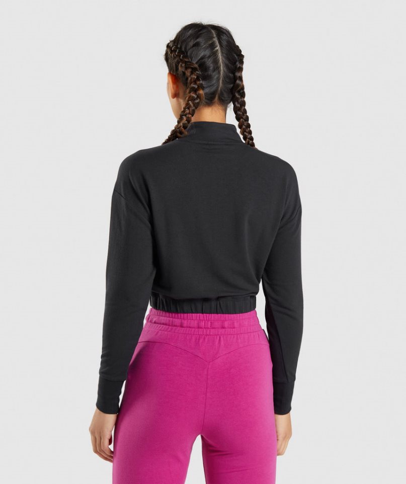 Gymshark Torna Pippa Női Pulóverek Fekete | HU-K-712