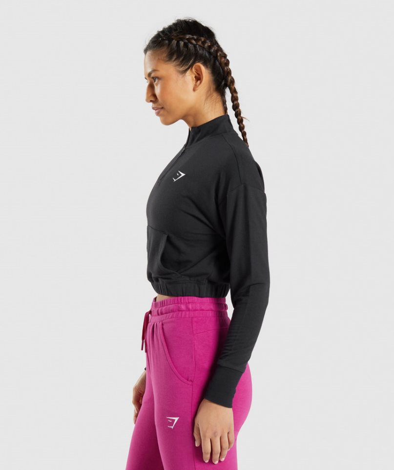 Gymshark Torna Pippa Női Pulóverek Fekete | HU-K-712