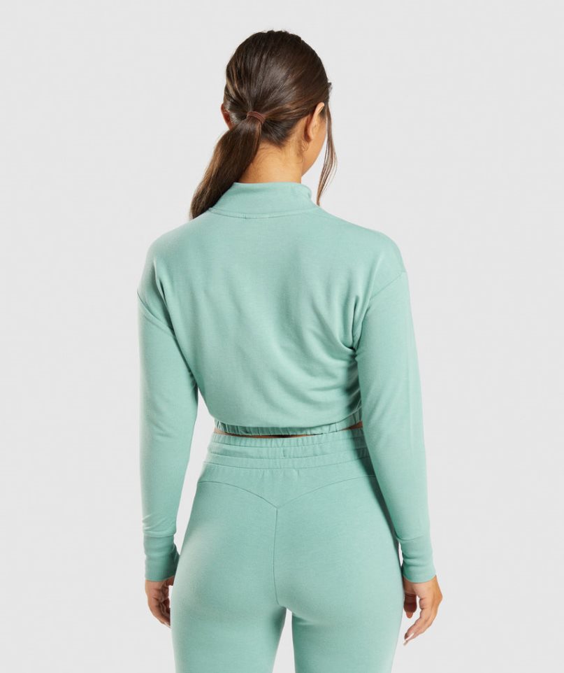 Gymshark Torna Pippa Női Pulóverek Türkiz | HU-T-230