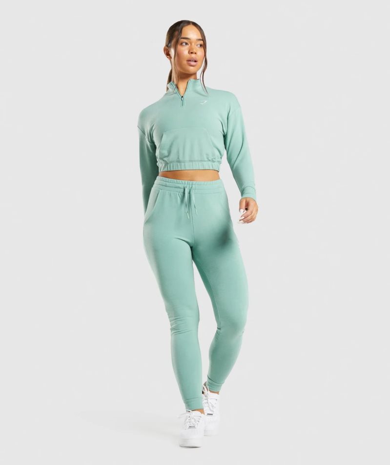 Gymshark Torna Pippa Női Pulóverek Türkiz | HU-T-230