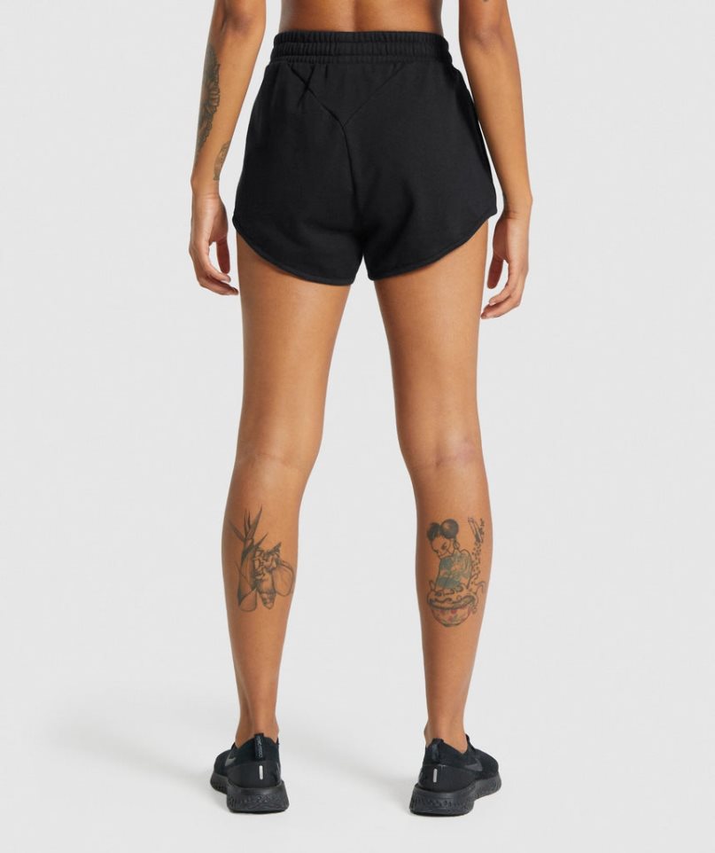 Gymshark Torna Sweat Női Rövidnadrág Fekete | HU-R-638