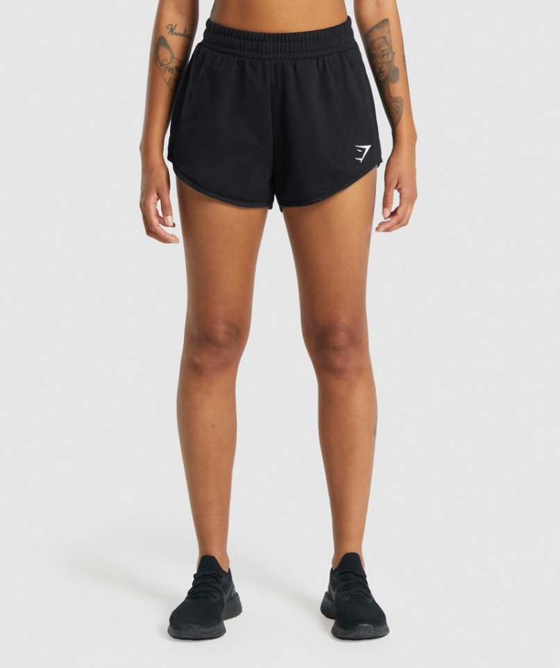 Gymshark Torna Sweat Női Rövidnadrág Fekete | HU-R-638