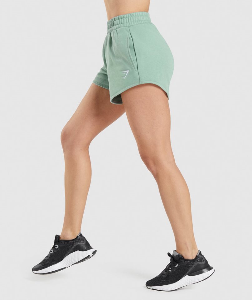 Gymshark Torna Sweat Női Rövidnadrág Menta | HU-F-276