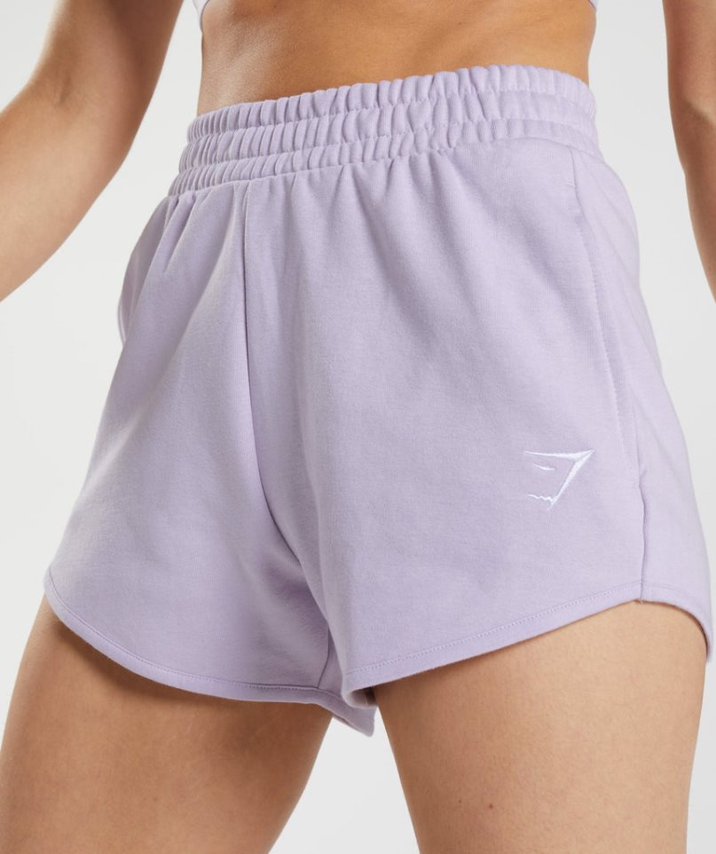 Gymshark Torna Sweat Női Rövidnadrág Világos Lila | HU-S-439