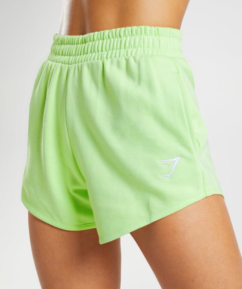 Gymshark Torna Sweat Női Rövidnadrág Világos Zöld | HU-T-925