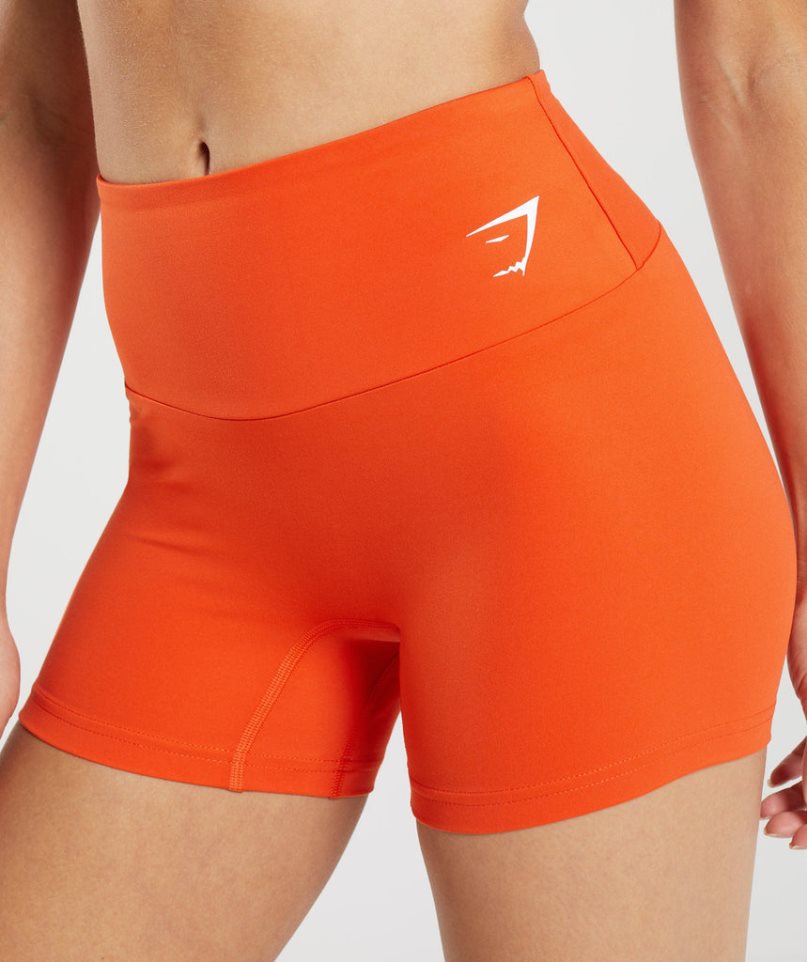 Gymshark Torna Tight Női Rövidnadrág Narancssárga | HU-E-217