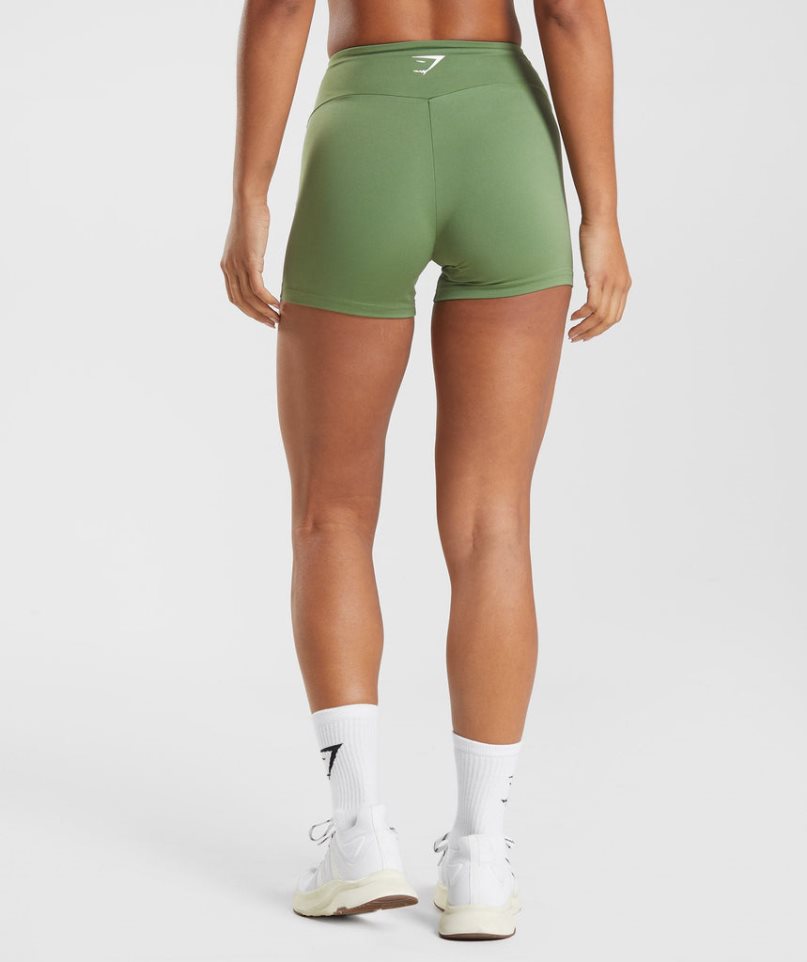 Gymshark Torna Tight Női Rövidnadrág Zöld | HU-A-765