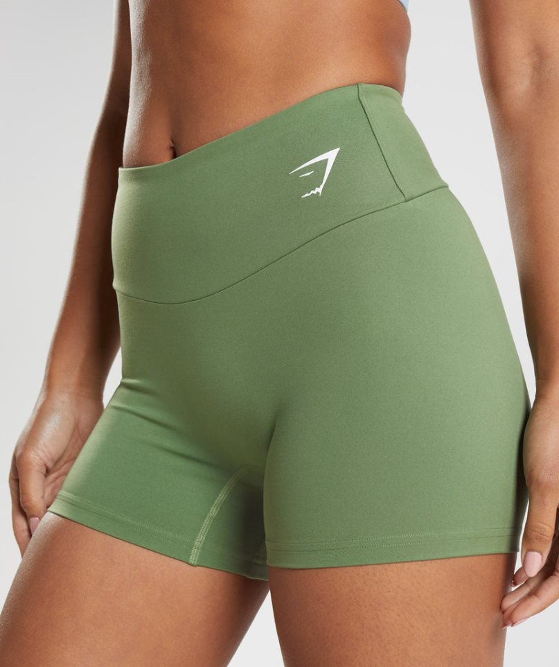 Gymshark Torna Tight Női Rövidnadrág Zöld | HU-A-765
