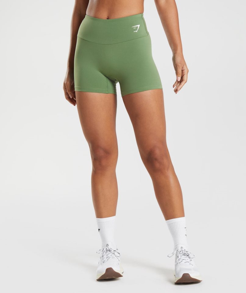 Gymshark Torna Tight Női Rövidnadrág Zöld | HU-A-765