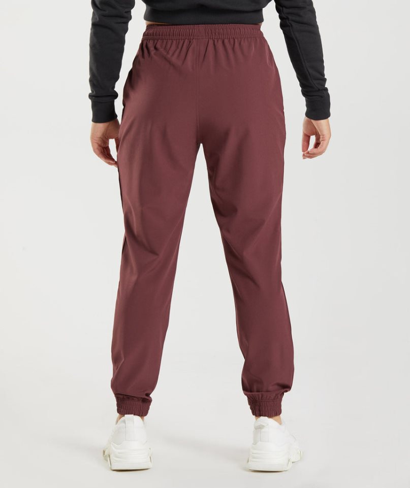 Gymshark Torna Woven Női Jogger Nadrág Sötétbarna | HU-S-274