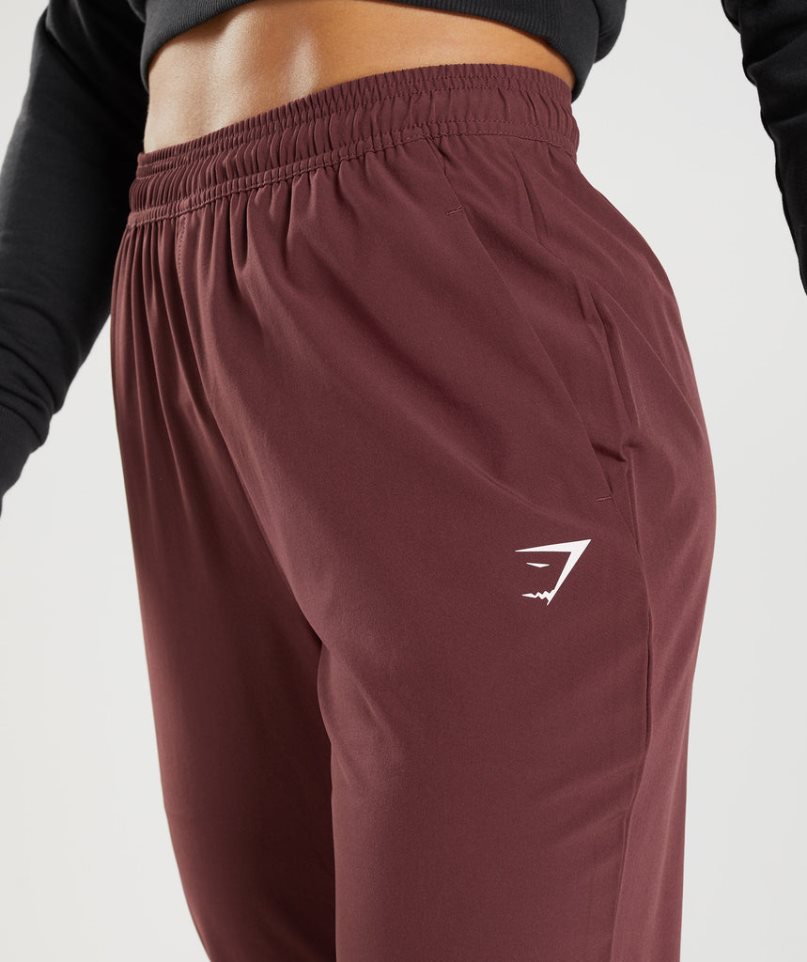 Gymshark Torna Woven Női Jogger Nadrág Sötétbarna | HU-S-274