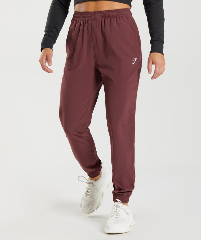 Gymshark Torna Woven Női Jogger Nadrág Sötétbarna | HU-S-274
