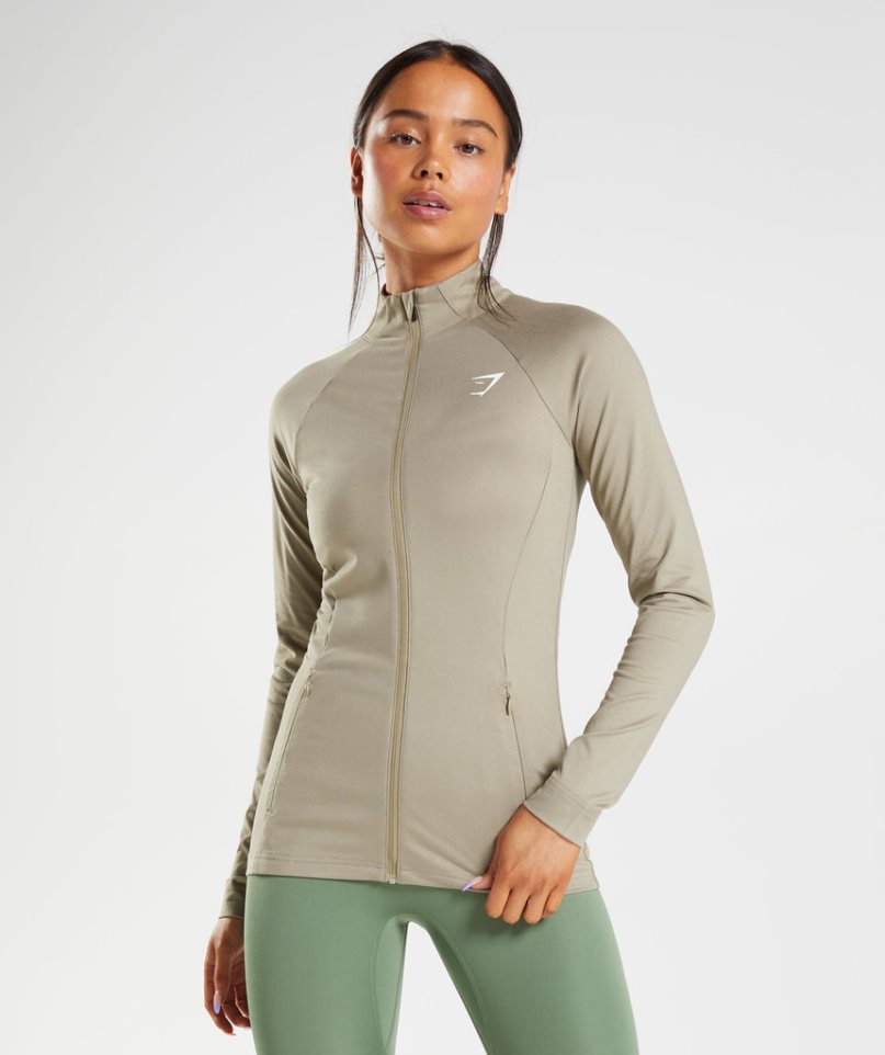 Gymshark Torna Zip Up Női Kabát Szürke | HU-G-978
