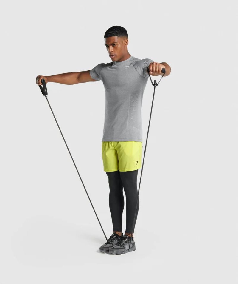 Gymshark Vital Light Seamless Férfi Póló Szürke | HU-I-035
