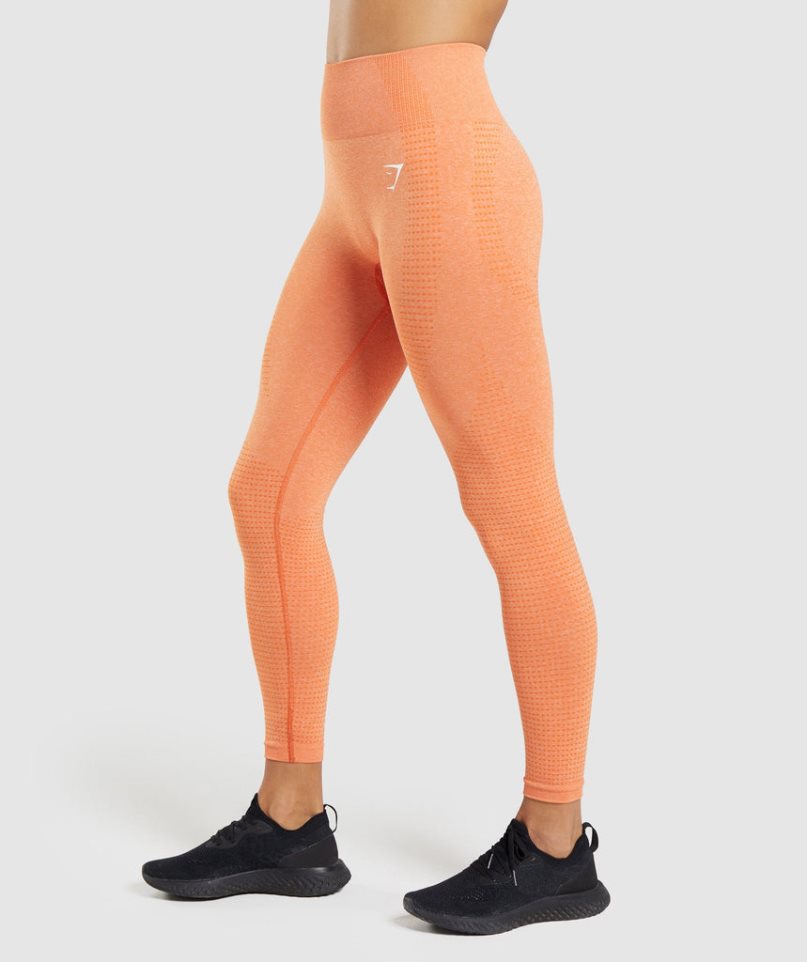 Gymshark Vital Seamless 2.0 Női Leggings Narancssárga | HU-B-951