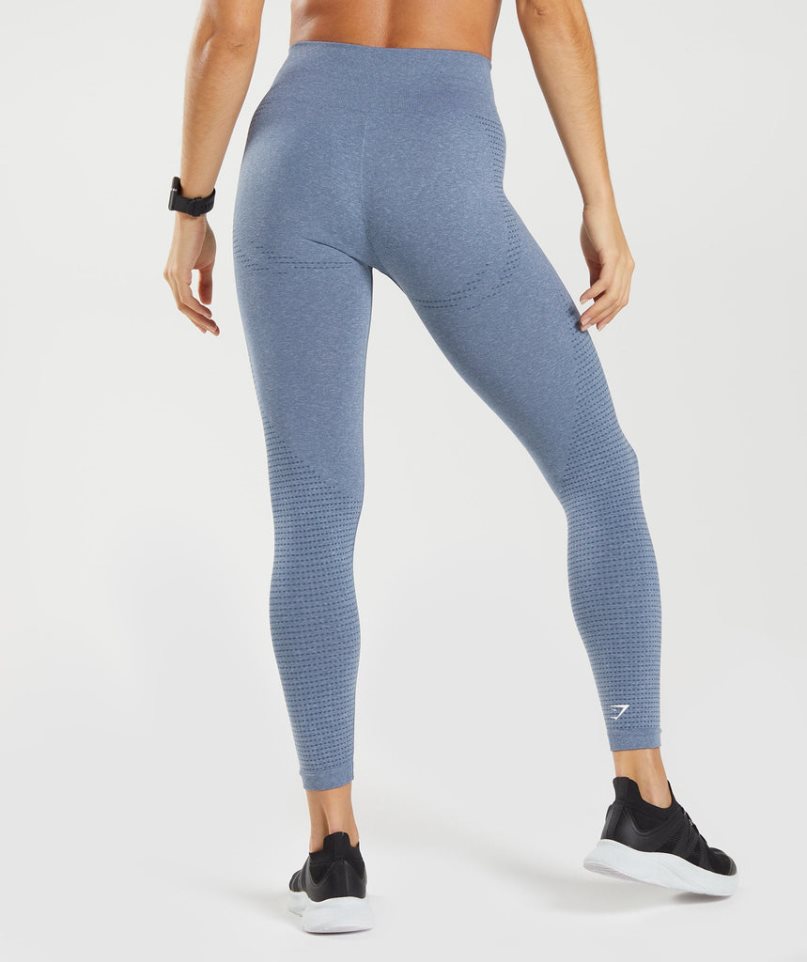 Gymshark Vital Seamless 2.0 Női Leggings Kék | HU-G-269