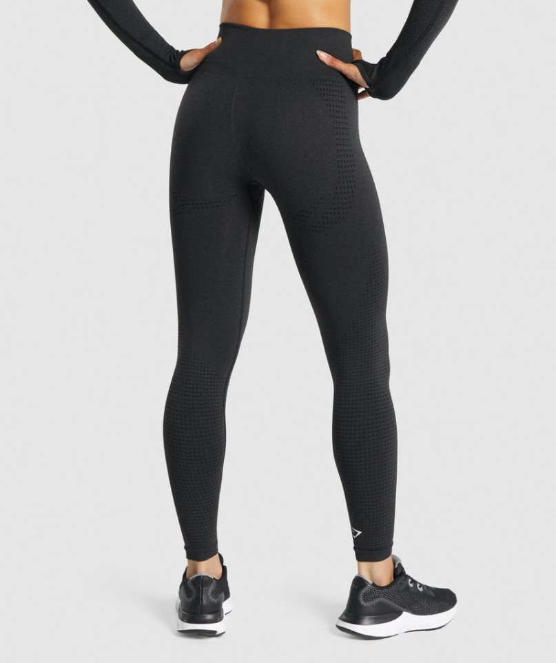 Gymshark Vital Seamless 2.0 Női Leggings Fekete | HU-P-691