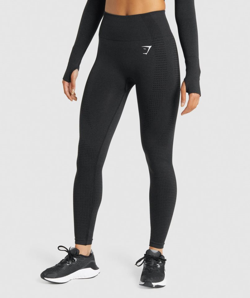 Gymshark Vital Seamless 2.0 Női Leggings Fekete | HU-P-691