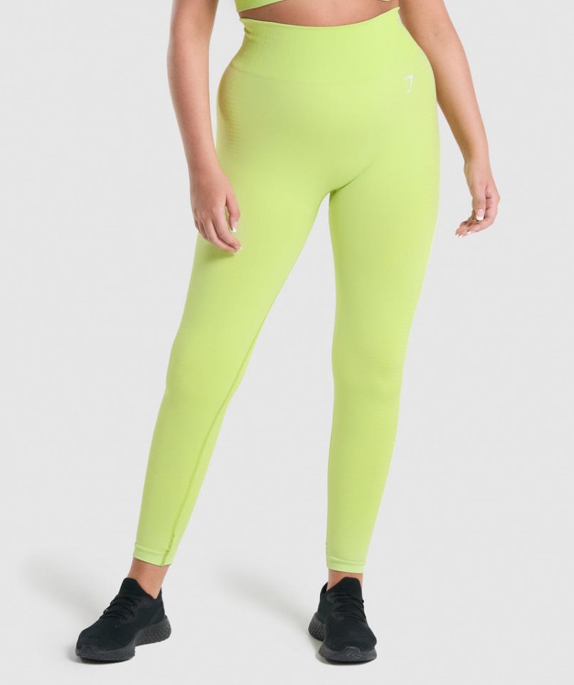 Gymshark Vital Seamless 2.0 Női Leggings Sárga | HU-Q-083