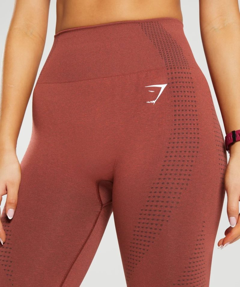 Gymshark Vital Seamless 2.0 Női Leggings Barna | HU-X-258