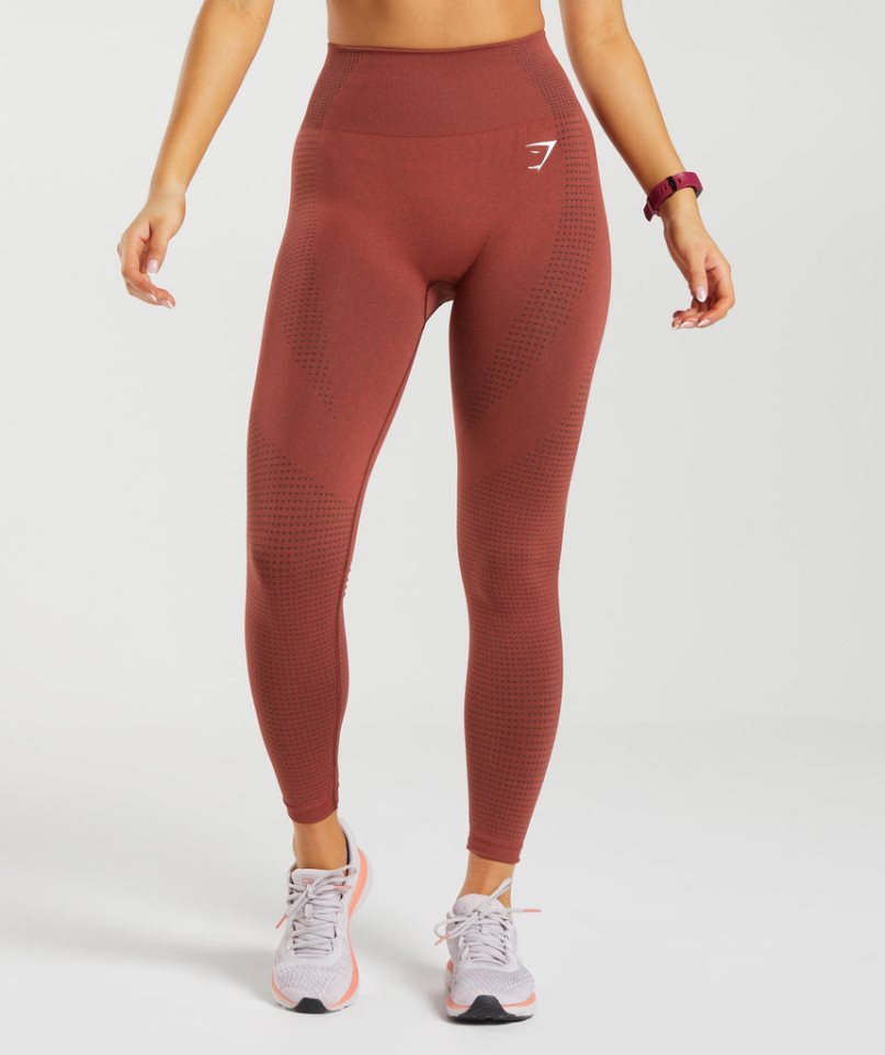 Gymshark Vital Seamless 2.0 Női Leggings Barna | HU-X-258