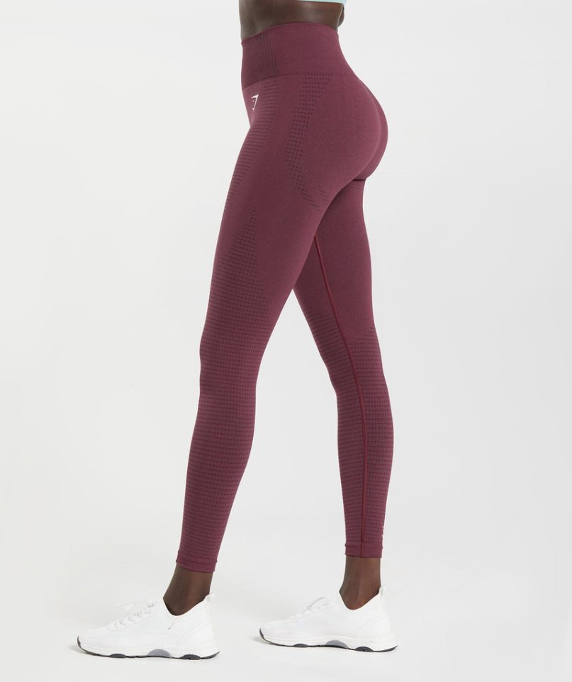 Gymshark Vital Seamless 2.0 Női Leggings Bordó | HU-Z-705