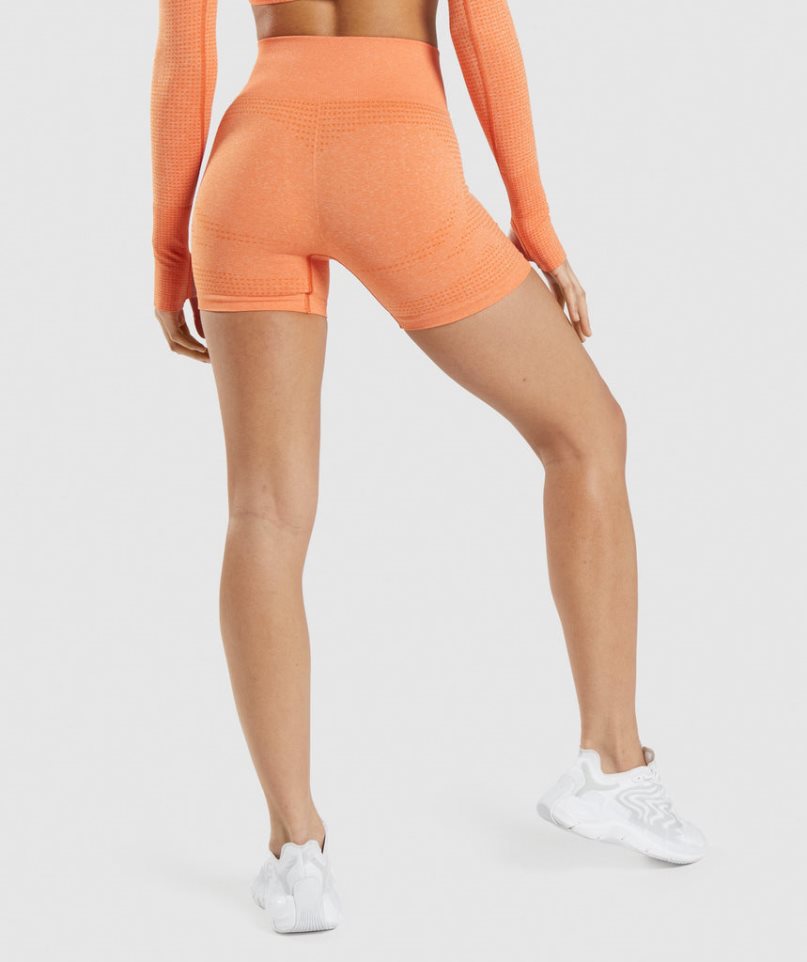 Gymshark Vital Seamless 2.0 Női Rövidnadrág Narancssárga | HU-F-096