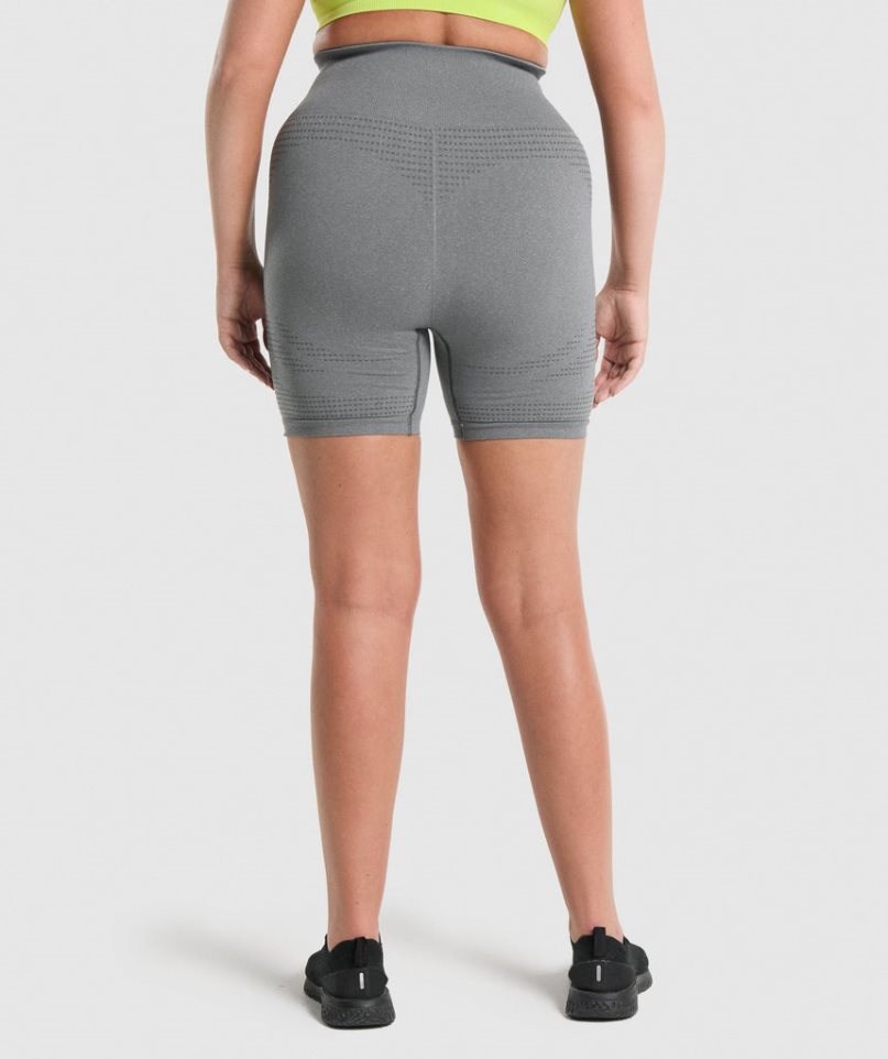 Gymshark Vital Seamless 2.0 Női Rövidnadrág Szürke | HU-G-951