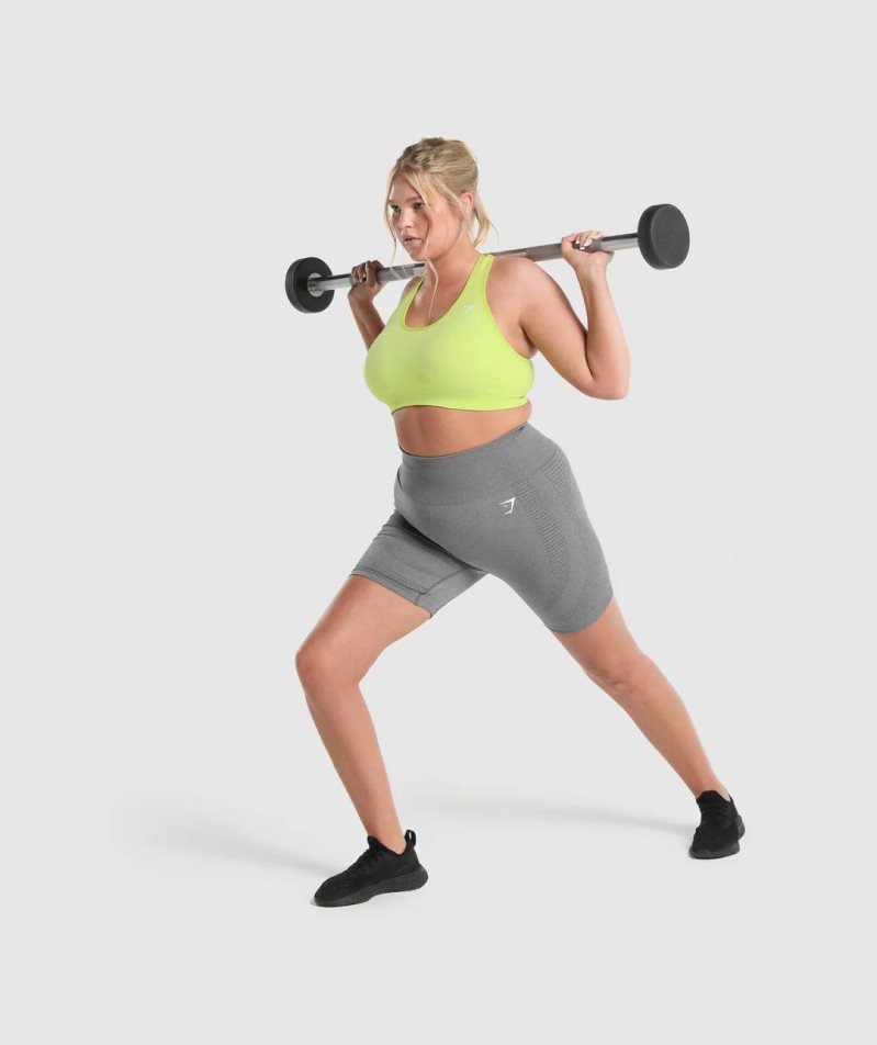 Gymshark Vital Seamless 2.0 Női Rövidnadrág Szürke | HU-G-951