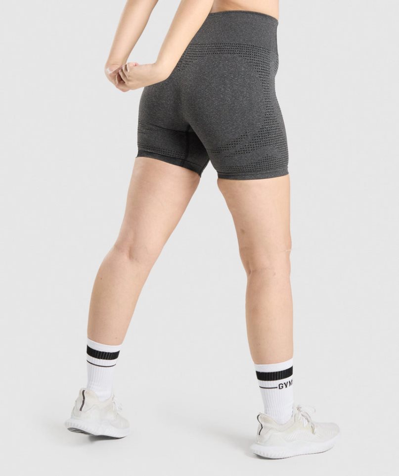 Gymshark Vital Seamless 2.0 Női Rövidnadrág Sötétszürke | HU-I-895