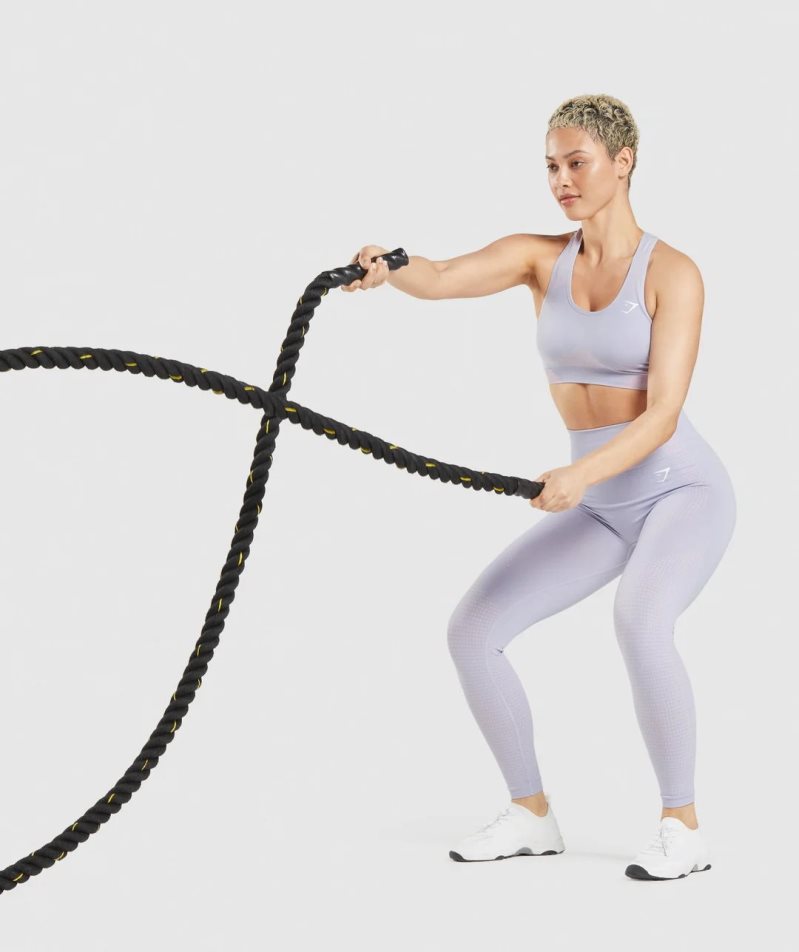 Gymshark Vital Seamless 2.0 Női Sportmelltartó Világos Kék | HU-J-893