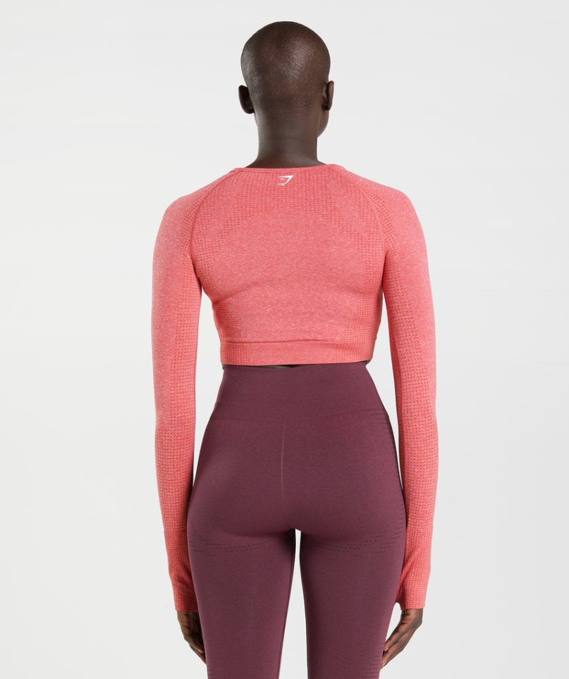 Gymshark Vital Seamless 2.0 Női Vágott Felsők Rózsaszín | HU-O-526