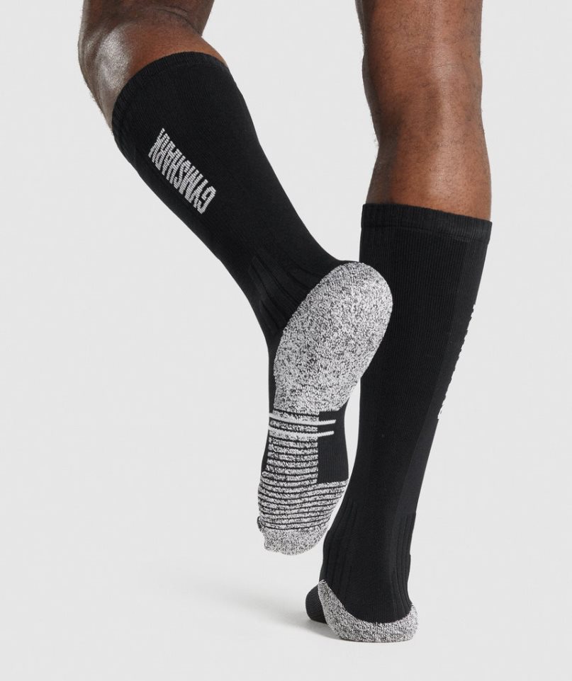 Gymshark Weightlifting Zokni Fekete | HU-O-152