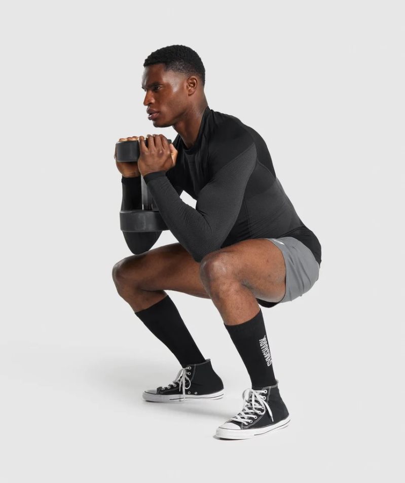 Gymshark Weightlifting Zokni Fekete | HU-O-152
