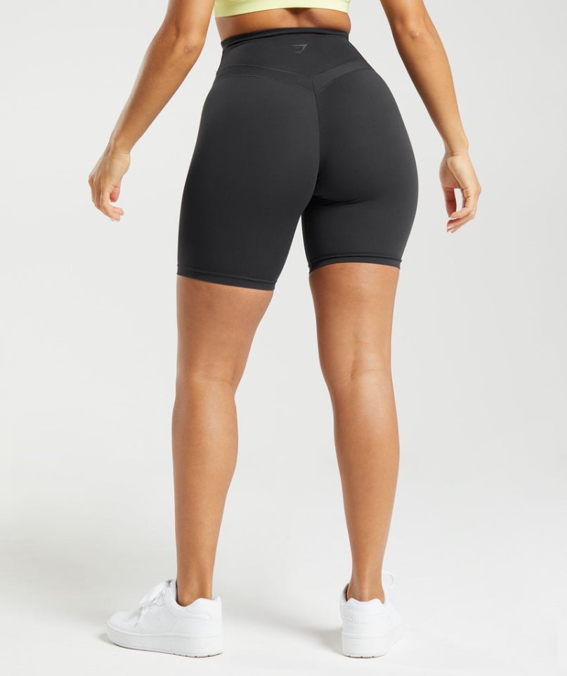 Gymshark Whitney Cycling Női Rövidnadrág Fekete | HU-K-872