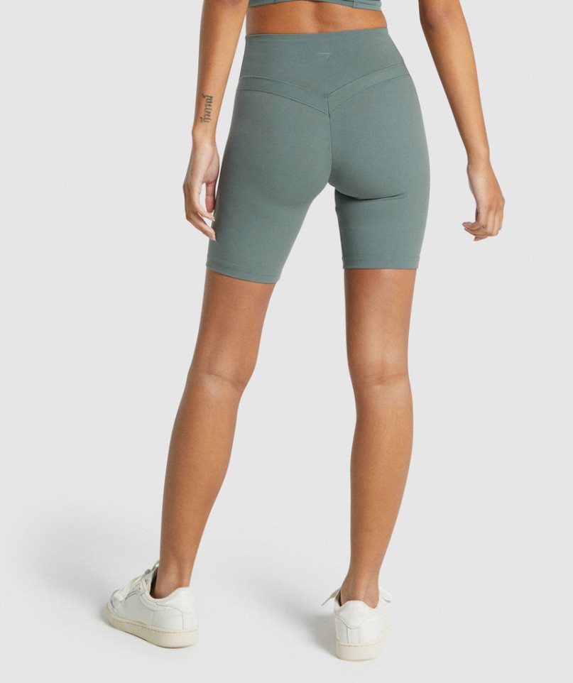Gymshark Whitney Cycling Női Rövidnadrág Zöld | HU-Q-763