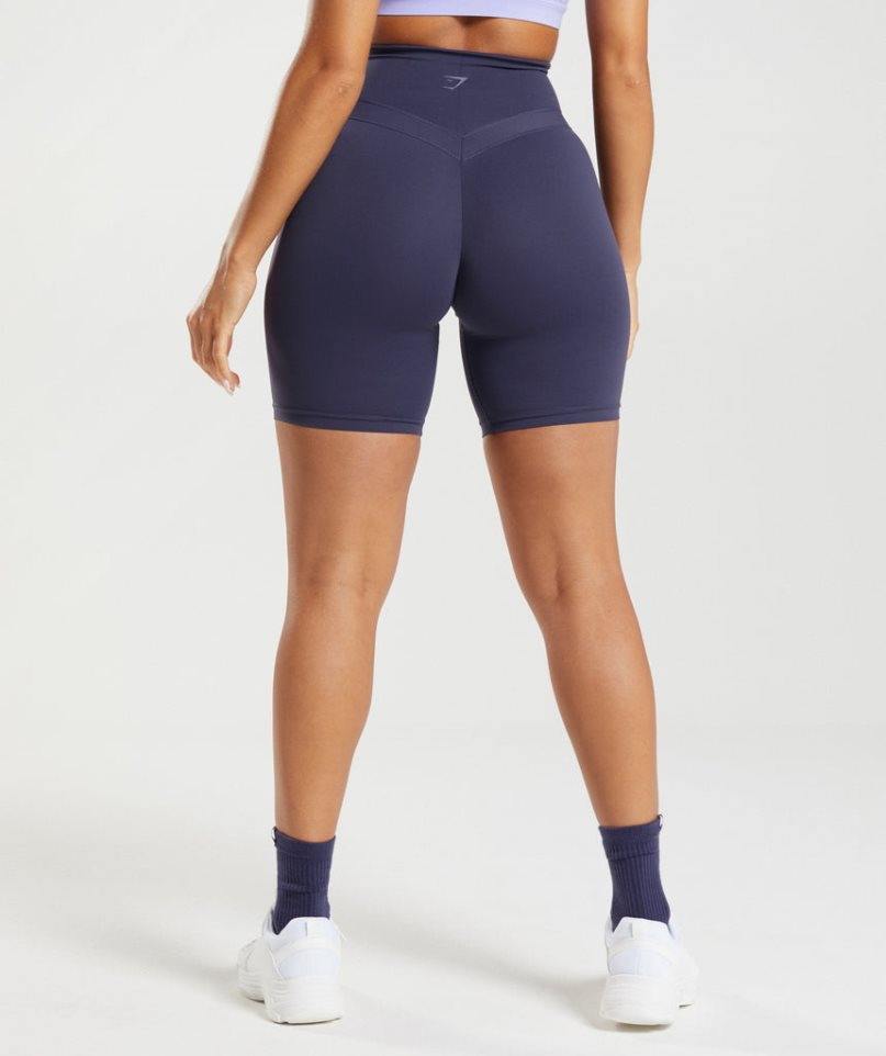 Gymshark Whitney Cycling Női Rövidnadrág Sötétkék | HU-X-469