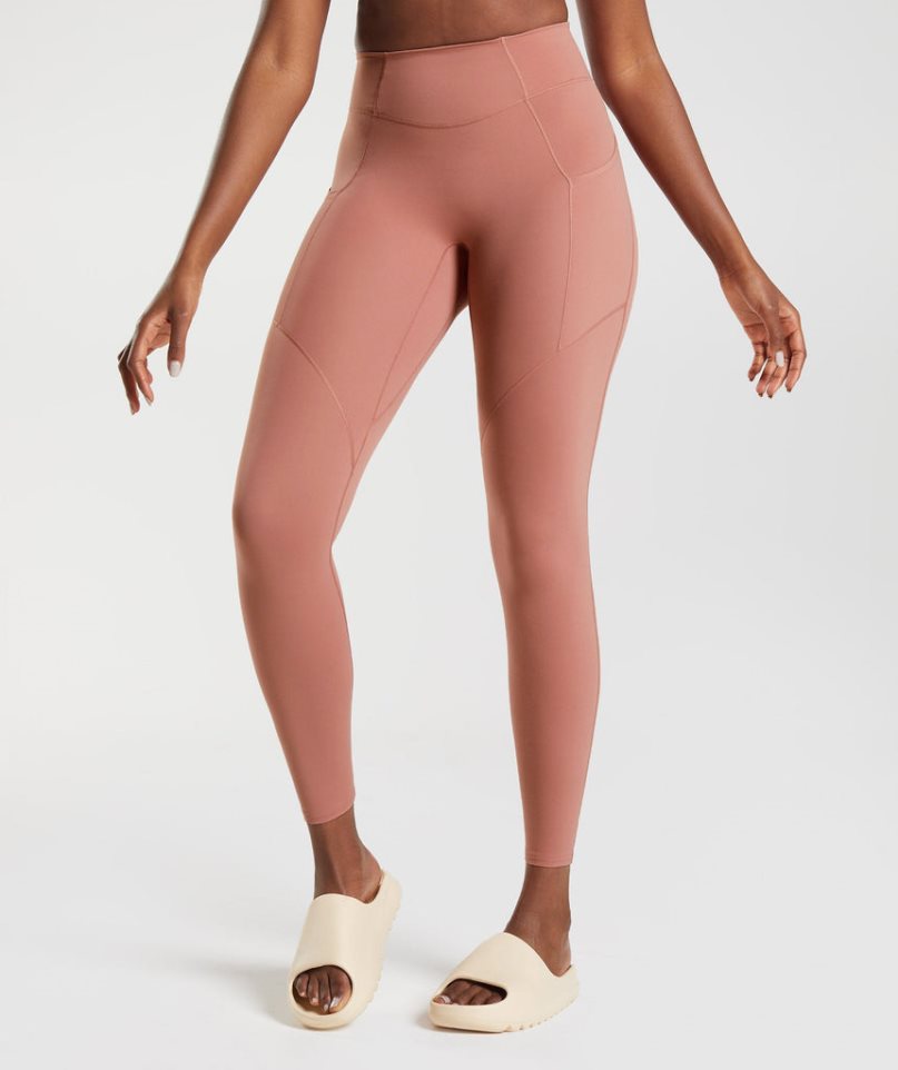 Gymshark Whitney Everyday Pocket Női Leggings Rózsaszín | HU-Z-420