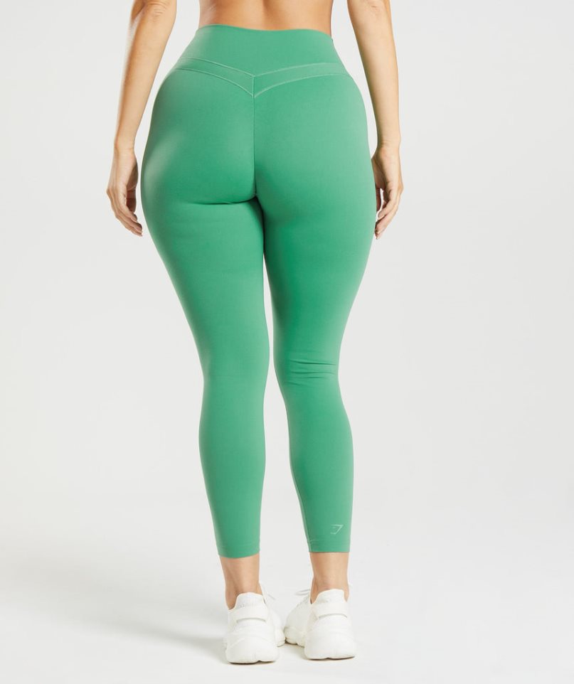 Gymshark Whitney High Rise Női Leggings Zöld | HU-B-624