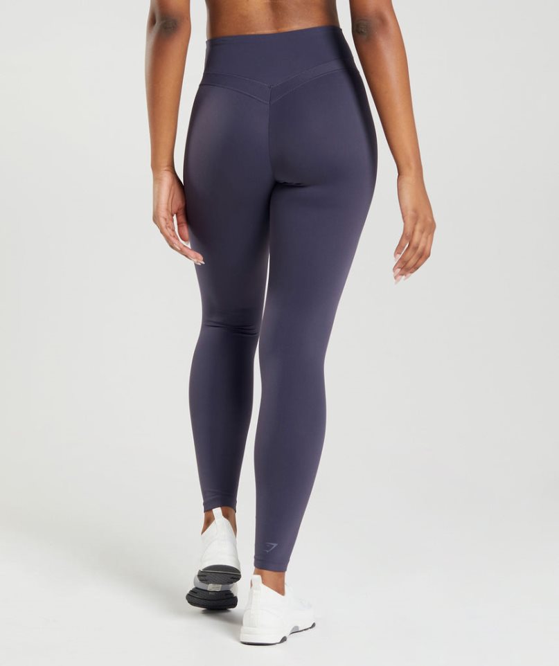 Gymshark Whitney High Rise Női Leggings Sötétkék | HU-F-953