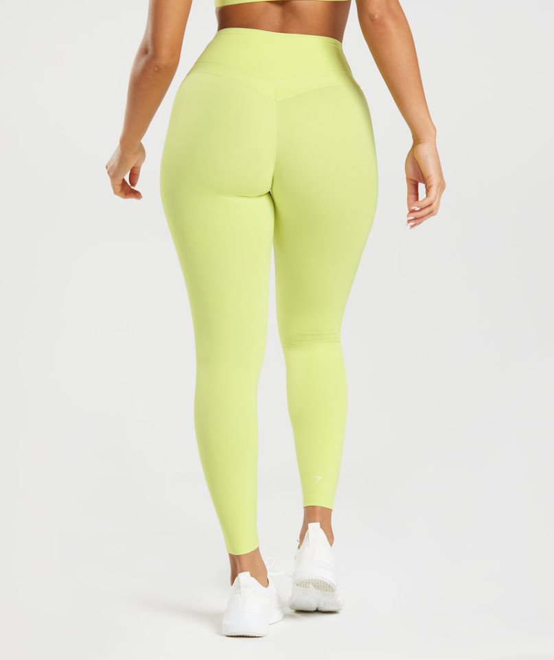 Gymshark Whitney High Rise Női Leggings Sárga | HU-L-847