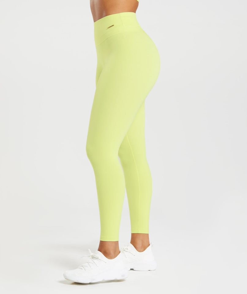 Gymshark Whitney High Rise Női Leggings Sárga | HU-L-847