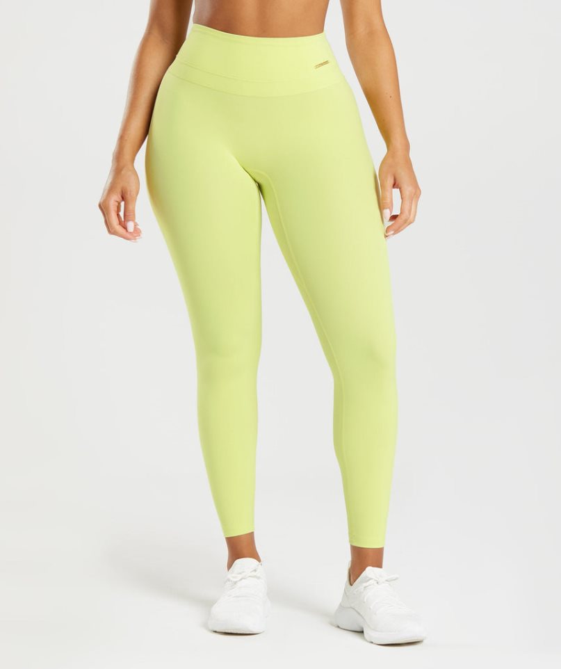 Gymshark Whitney High Rise Női Leggings Sárga | HU-L-847