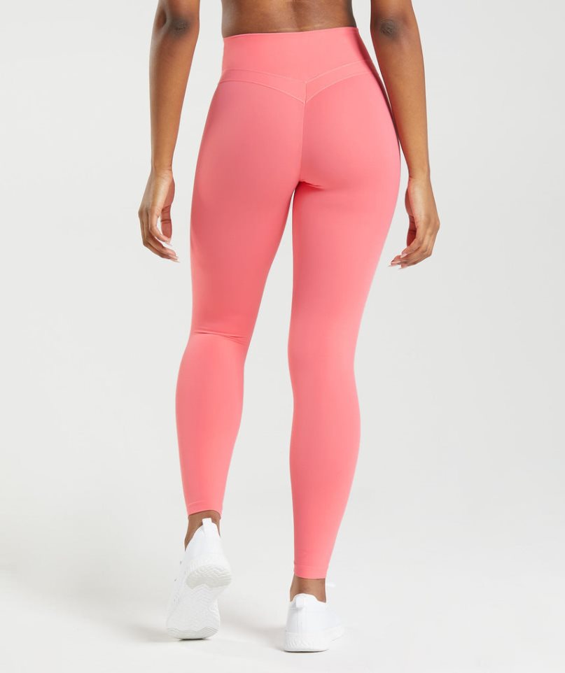 Gymshark Whitney High Rise Női Leggings Rózsaszín | HU-N-294