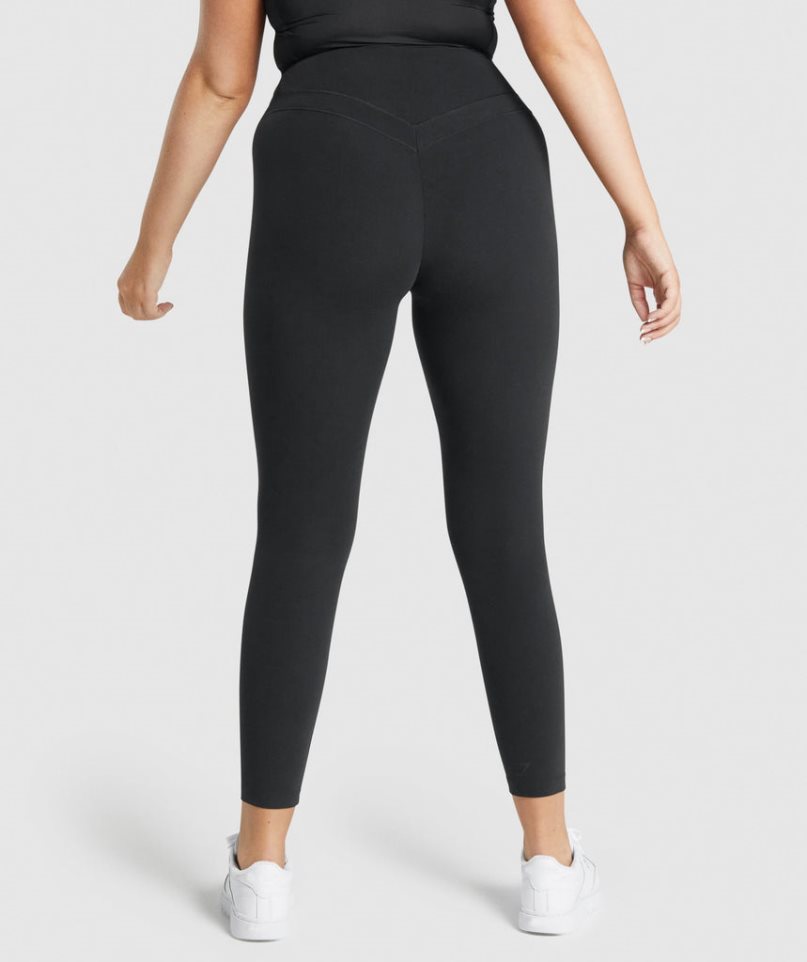Gymshark Whitney High Rise Női Leggings Fekete | HU-Q-857