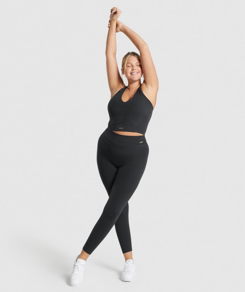 Gymshark Whitney High Rise Női Leggings Fekete | HU-Q-857