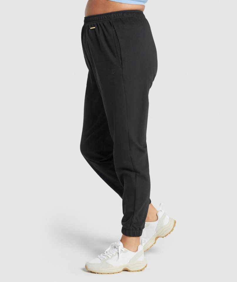 Gymshark Whitney Loose Női Jogger Nadrág Fekete | HU-E-628
